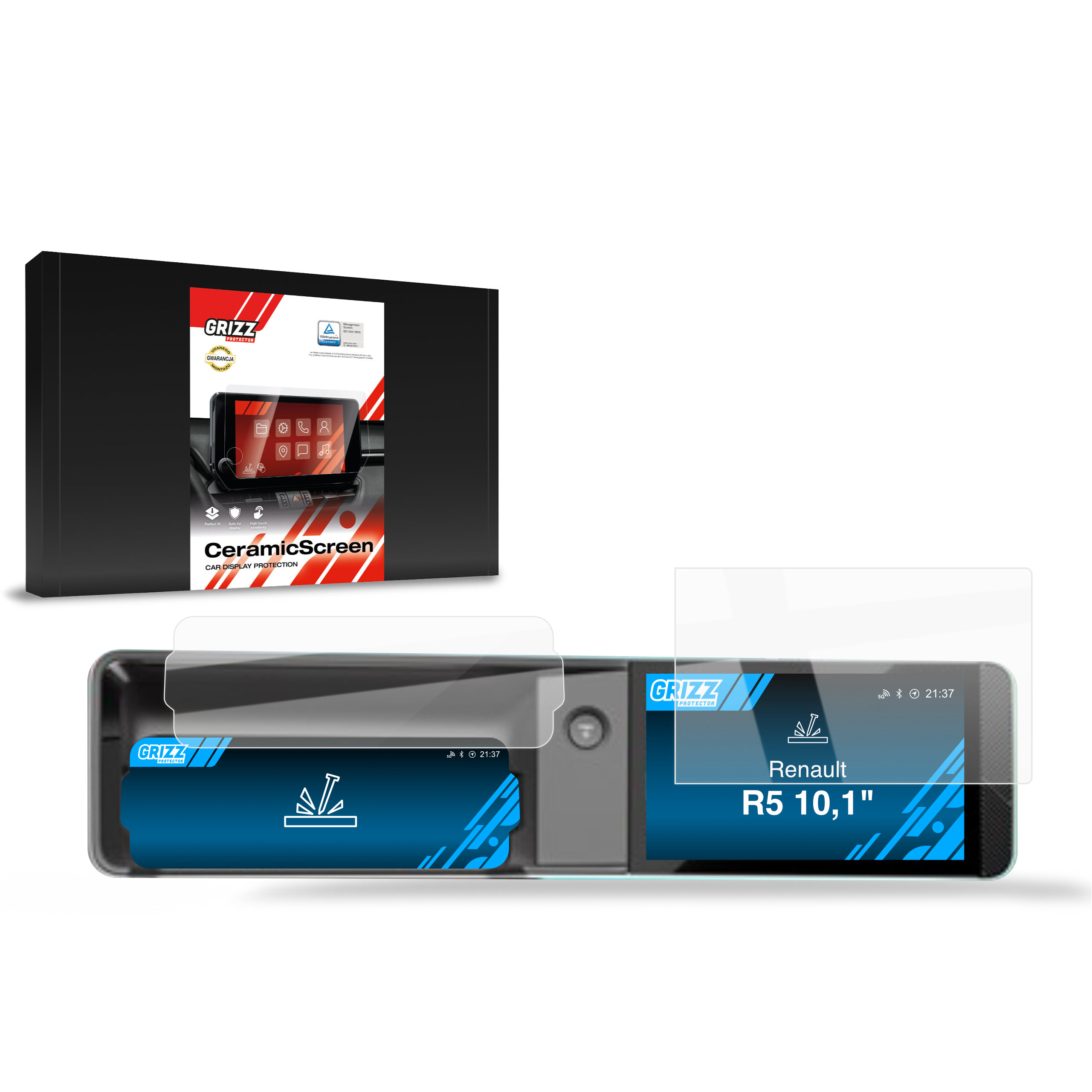 Folia ceramiczna Grizz Protector do Renault R5 E-Tech Electric 10,1