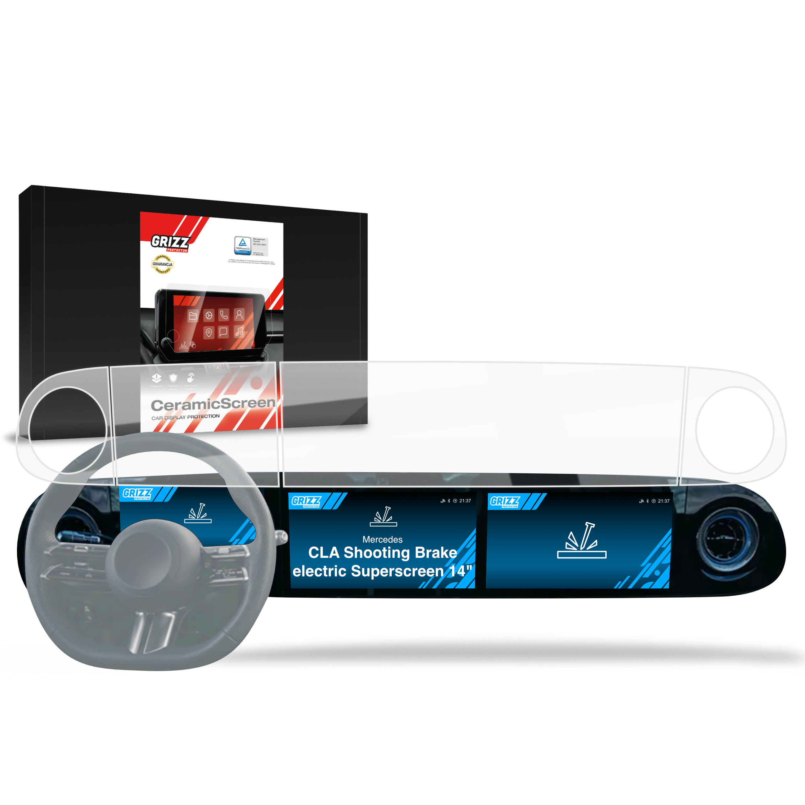 Folia ceramiczna Grizz Protector do Mercedes CLA Shooting Brake electric Superscreen (2026)