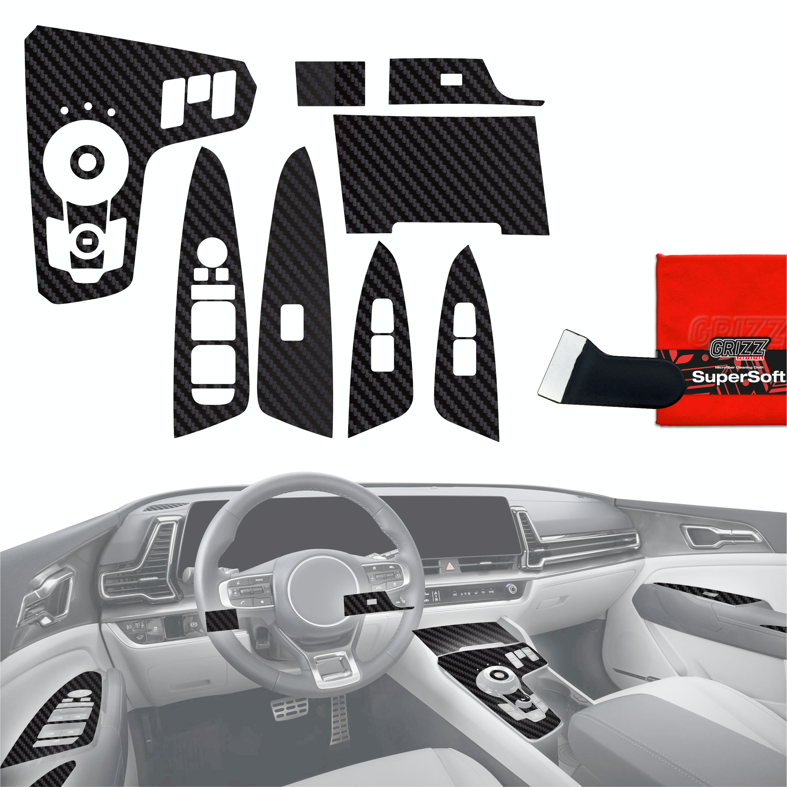 Folia matowa Grizz Protector do Kia Sportage 5 Podgrzewane siedzenia (2021-2024)